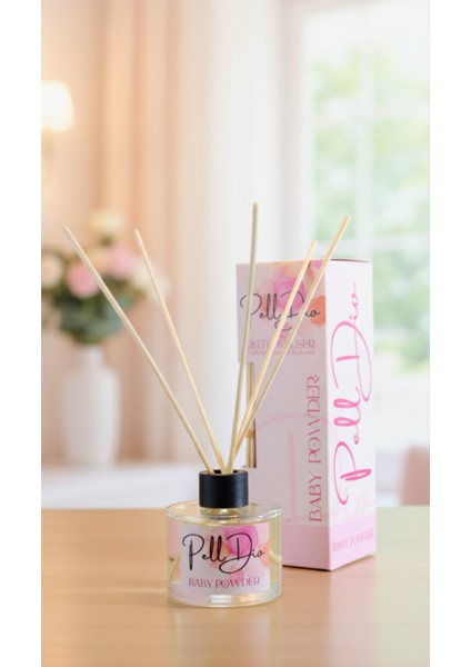 Bebek Pudrası Bambu Çubuklu Ortam Ev Oda Salon Koku Kokusu ve Oda Parfümü 120 ml