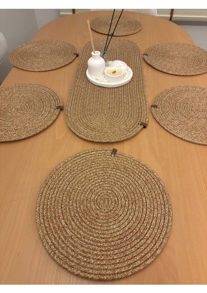 Herakles 6 Adet Supla+Runner Set 33 cm -Amerikan Servis Hasır