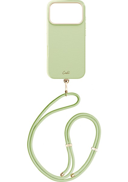 iPhone 17 Pro Uyumlu Kılıf M-Safe Şarj Özellikli Askı Ipli Coehl Mirelle Kapak Yeşil fiyatları