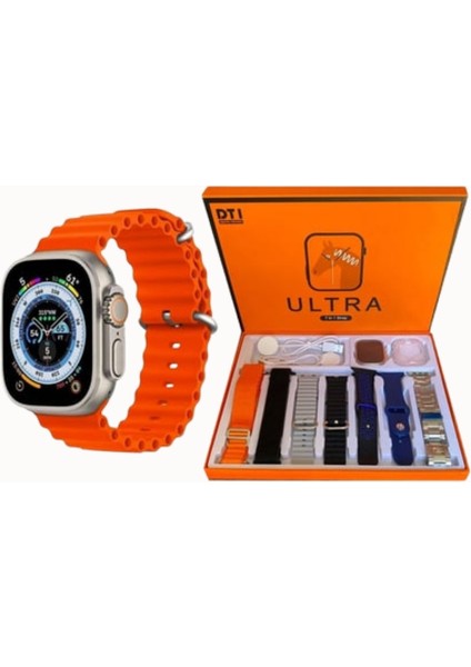 7 Kordon Hediyeli Akıllı Saat Çelik + Hasır + Silikon Yedek Kordon Seti Her Kombine Uygun Değiştirilebilir Tasarım fiyatları