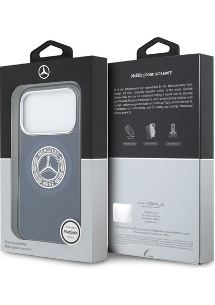 iPhone 17 Pro Max Kılıf Mercedes Benz Lisanslı M-Safeli Çift Katman Pc Nostaljik Yıldız Kapak Lacive