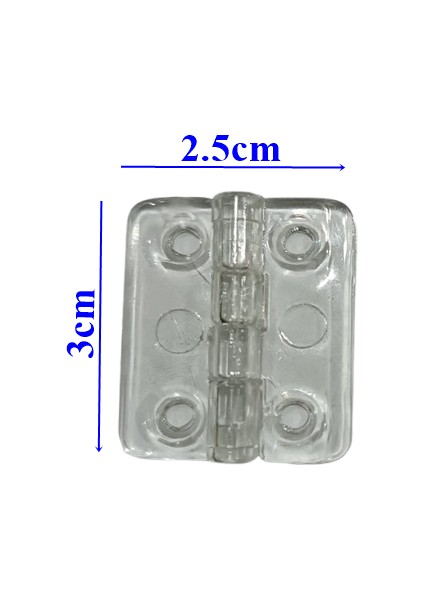 Pleksi Menteşe Küçük Boy 2.5X3CM -10 Adet