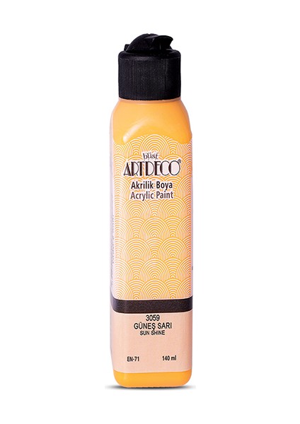 Artdeco Akrilik Boya 140 ml Güneş Sarı 070R-3059
