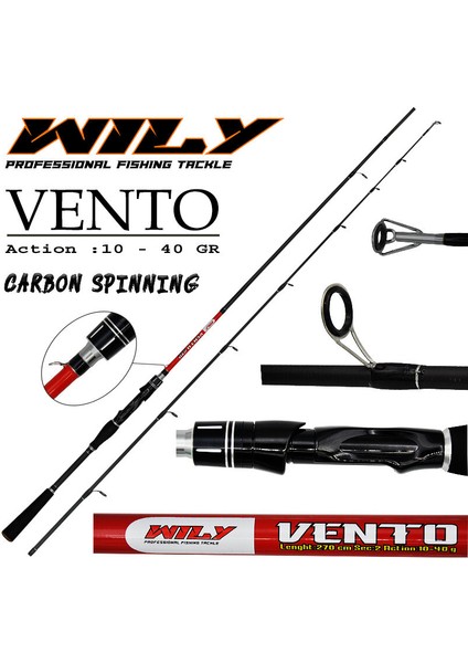 Vento 2,70 M 10-40 gr Spin Kamış