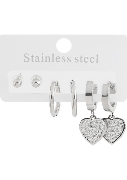 Çelik Altılı Küpe