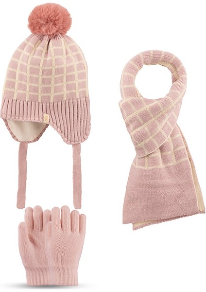Kitti 25170-02 4-7 Yaş Atkı Bere Eldiven Set