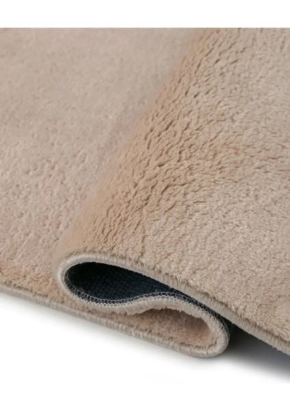 Özel Dekoratif Banyo Paspası Peluş Yumuşak Krem Saçaklı 50X80 modelleri