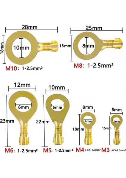 MR-274E-1 Kutulu Halka Kablo Terminali Seti 150 Parça indirimleri