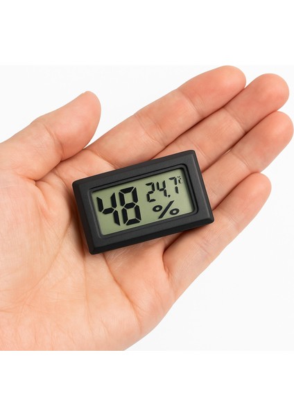 Dijital LCD Nem Sıcaklık Ölçer Mini Termometre Probsuz