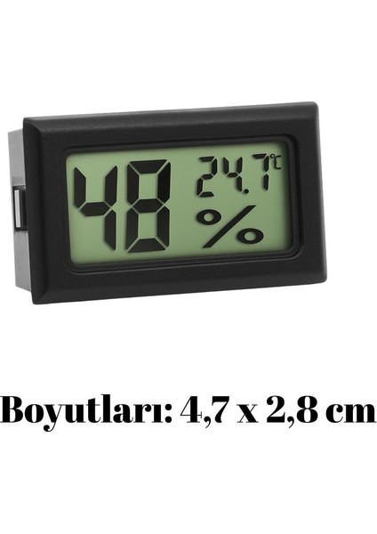 Dijital LCD Nem Sıcaklık Ölçer Mini Termometre Probsuz modelleri