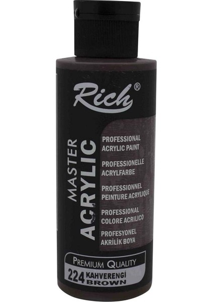 Rich Akrilik Boya Master 120 cc Kahverengi 120-224