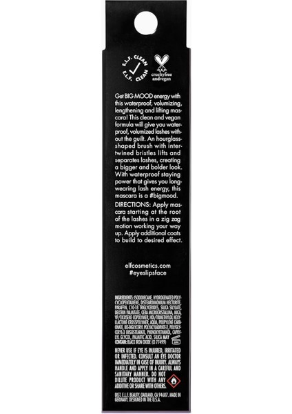 Big Mood Su Geçirmez Maskara Hacim Veren Uzun Süre Kalıcı Rimel fiyatları