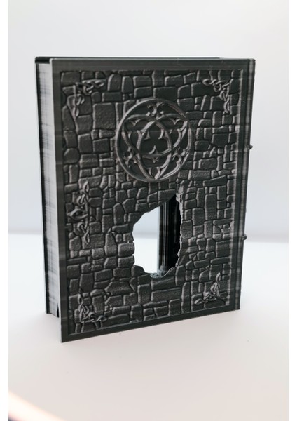 📖 Arcane Tome | Kabartmalı Kadim Kitap – Orta Çağ Tarzı Gotik Peri Ledli Kütüphane Dekoru modelleri