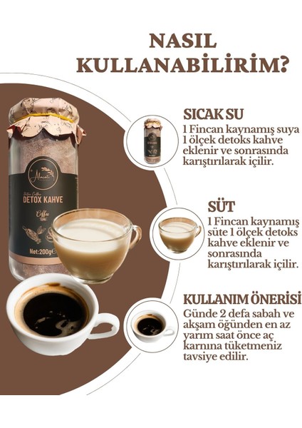 Karahindiba ve L-Karnitin Içeren Diyet Form Detoks Kahve - Detox Coffee 200 G modelleri