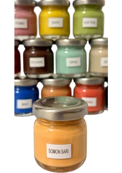 Seramik Çini Boyası 40CC Somon Sarı