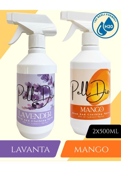 Lavanta ve Mango 2'li Set Oda ve Çamaşır Spreyi 2X500ML fiyatları