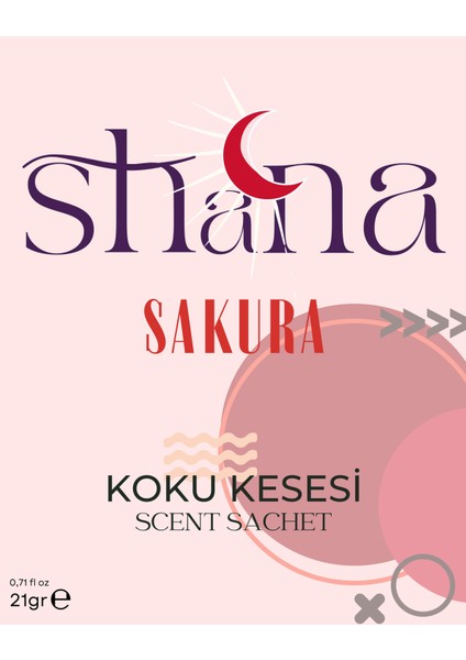 Sakura Dolap Ayakkabılık ve Çekmece Parfümlü Kese Kokusu Oda Koku Kesesi