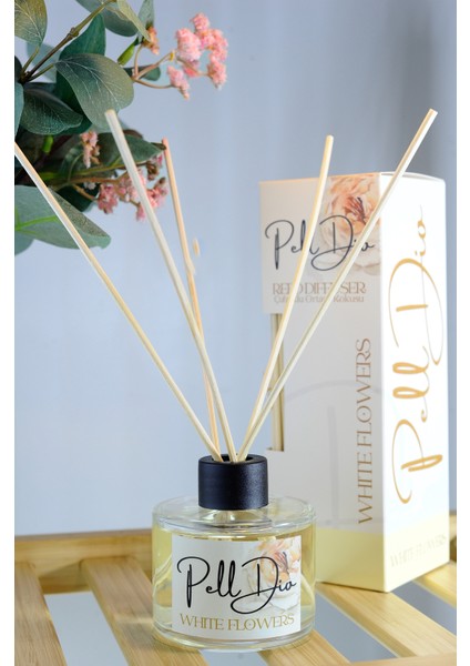 Beyaz Çiçekler Bambu Çubuklu Ortam Ev Oda Salon Koku Kokusu ve Oda Parfümü 120 ml fiyatları