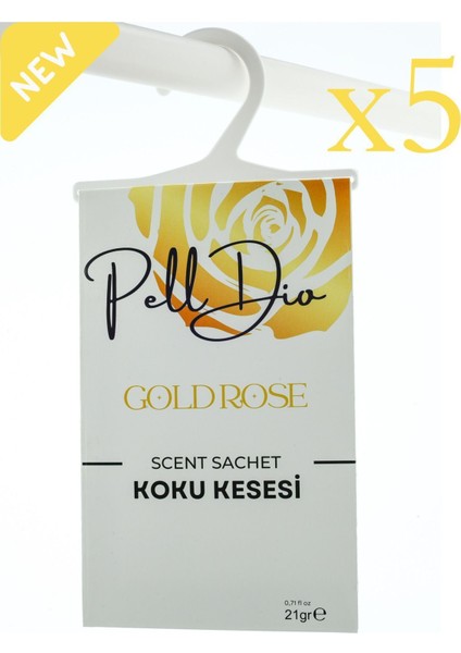 5'li Gül Dolap Ayakkabılık ve Çekmece Parfümlü Kese Kokusu Oda Koku Kesesi