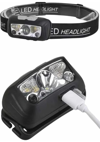 Ayarlanabilir Kafa Lambası Type-C Şarjlı Kompakt Kamp Lambası indirimleri