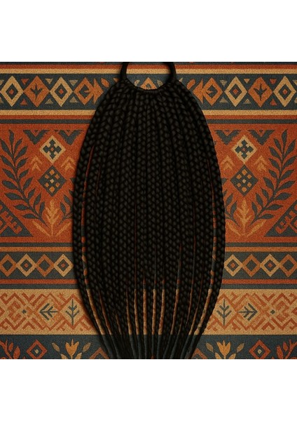 Örgü Saçlı Şapka-Kahverengi Rasta Şapka-Pratik Saç Modeli-Kadın Örgü Şapka