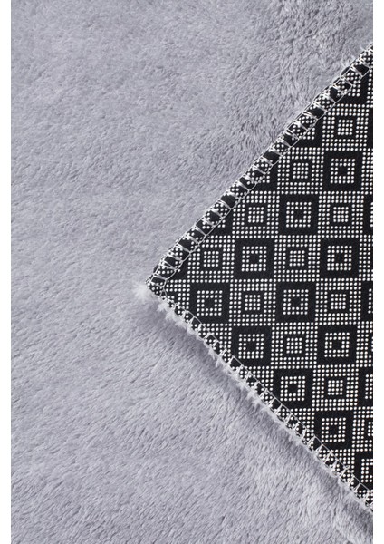 Açık Gri Cloudy Banyo Takımı 3'lü Dekoratif Peluş Kaymaz Taban Yıkanabilir. (60X100-40X60-60X60) modelleri