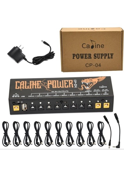 Caline Cp-04 Çoklu Çıkışlı Pedal Güç Kaynağı indirimleri