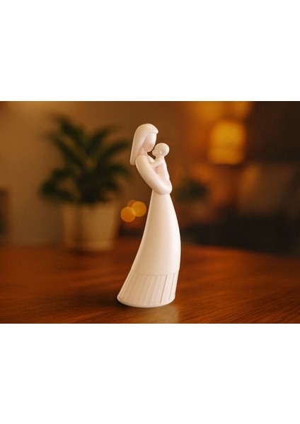 3D Baskı | Anne ve Bebek Aşkı Temalı Dekoratif Heykel - Pla Malzeme