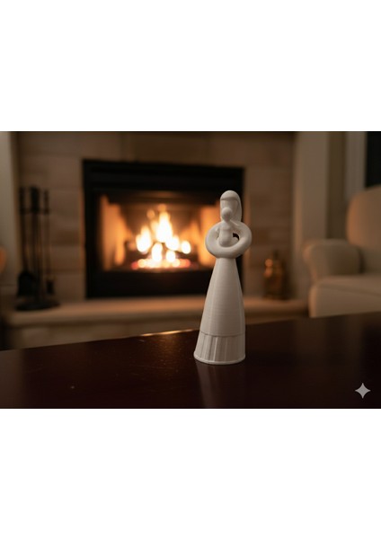 3D Baskı | Anne ve Bebek Aşkı Temalı Dekoratif Heykel - Pla Malzeme modelleri