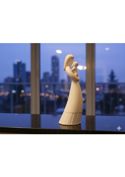 3D Baskı | Anne ve Bebek Aşkı Temalı Dekoratif Heykel - Pla Malzeme fırsatları