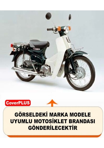 Honda C90 Super Cub Reflektörlü Gri Branda,motosiklet Brandası,motor Branda Motor Örtüsü (Güvenlik Kilidi ve Bağlantı Tokalı) fiyatları