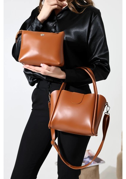 Mıknatıs Kapamalı Yavrulu Su Geçirmez El Kol Omuz Çantası,ekstra Askılı Kadın Çanta Taba modelleri