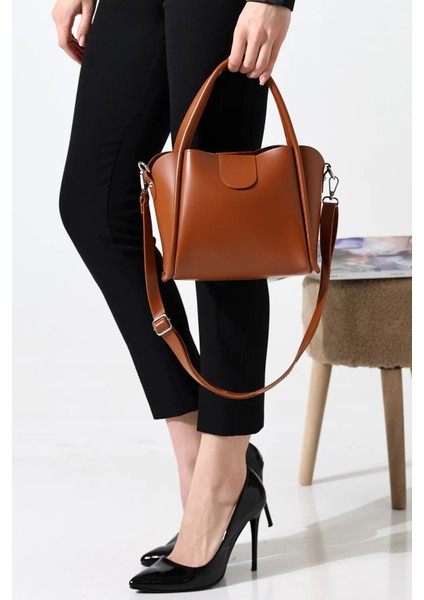 Mıknatıs Kapamalı Yavrulu Su Geçirmez El Kol Omuz Çantası,ekstra Askılı Kadın Çanta Taba indirimleri