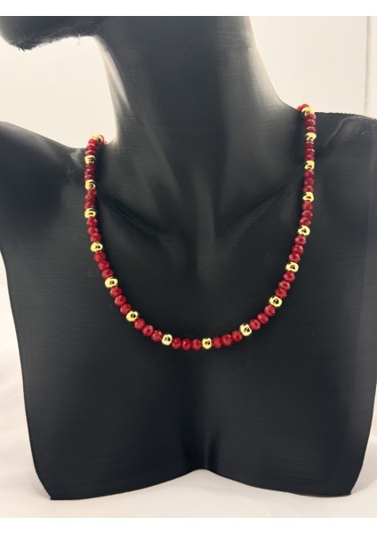 Kristal Boncuk Altın Top Kolye fırsatları