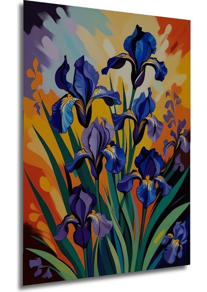 Canlı Renkler Sümbül Tual Baskı Modern Sanat Tablo Dikdörtgen Tablo fırsatları