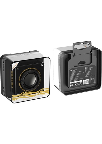 S222 Mini Tws Kablosuz Bluetooth Hoparlör V5.3 5W Siyah