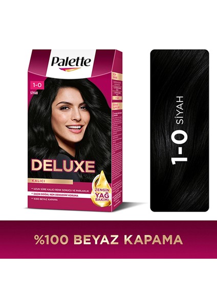 Palette Deluxe Saç Boyası 1-0 Siyah