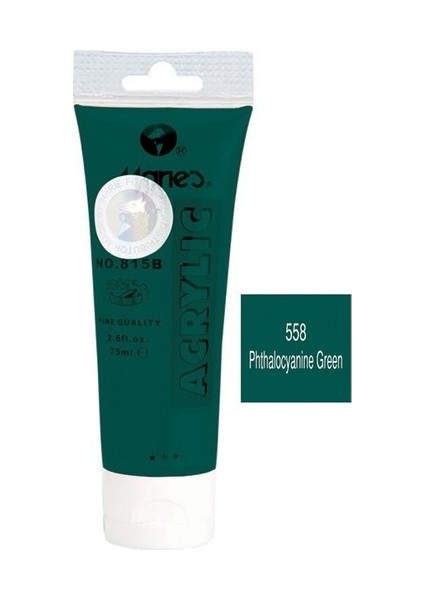 Maries Akrilik Boya 75 ml Phthalocyanine Yeşil 815-558
