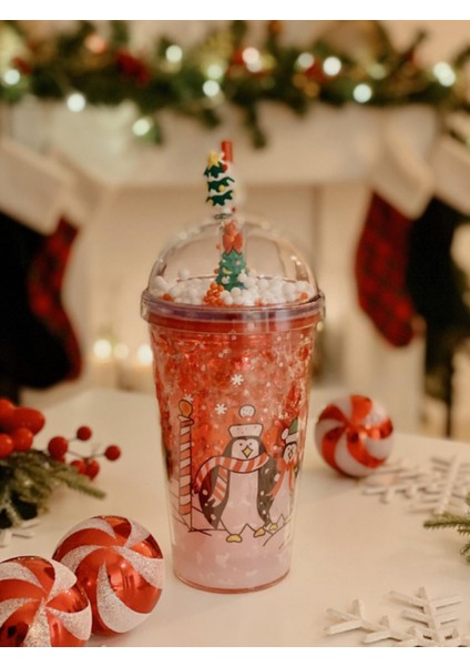 Happy New Year Pipetli Polikarbon Bardak 450 ml