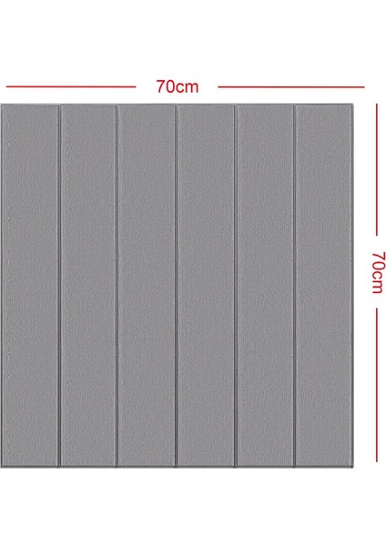 4 Adet, 70X70CM 0,50M² 3D Dekoratif Antrasit Lambri Görünüm Kendinden Yapışkanlı Duvar Kağıdı Kaplama Panel Köpük -AD02 indirimleri