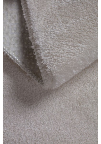 Krem Cloudy Banyo Takımı 3'lü Dekoratif Peluş Kaymaz Taban Yıkanabilir. (60X100-40X60-60X60) fiyatları