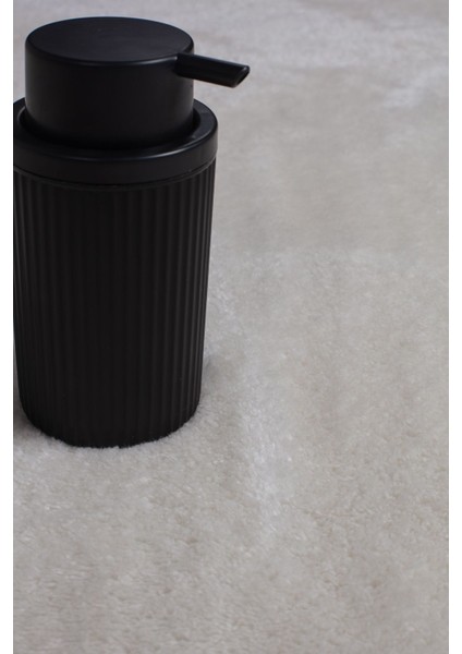 Krem Cloudy Banyo Takımı 3'lü Dekoratif Peluş Kaymaz Taban Yıkanabilir. (60X100-40X60-60X60) fırsatları