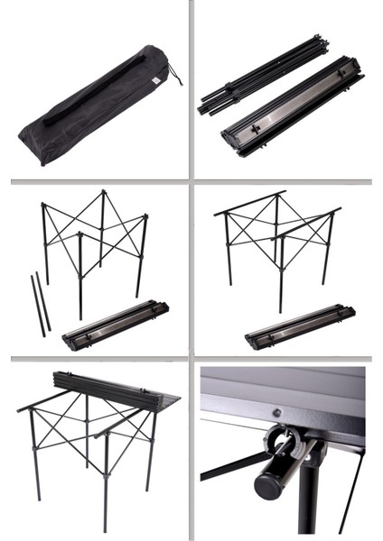 Katlanır Kamp Masası, Suya Yağmura Dayanıklı Piknik Masası, Taşıma Çantalı - 70 cm modelleri