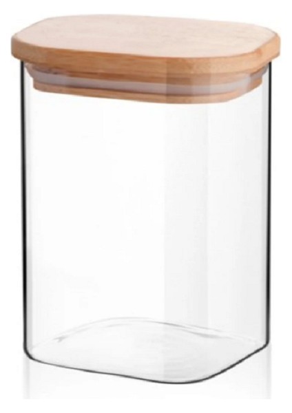 6 Adet Bambu Kapaklı Kare Baharatlık Borosilikat Cam Kavanoz Vakumlu Baharat Takımı (6X10 Cm) fırsatları