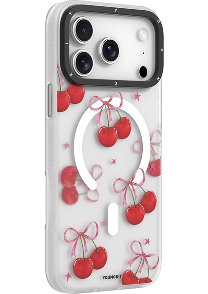 iPhone 17 Pro Max Uyumlu Kılıf M-Safe Şarj Özellikli Airbagli Youngkit Sweathart Seri Kapak Kırmızı fiyatları