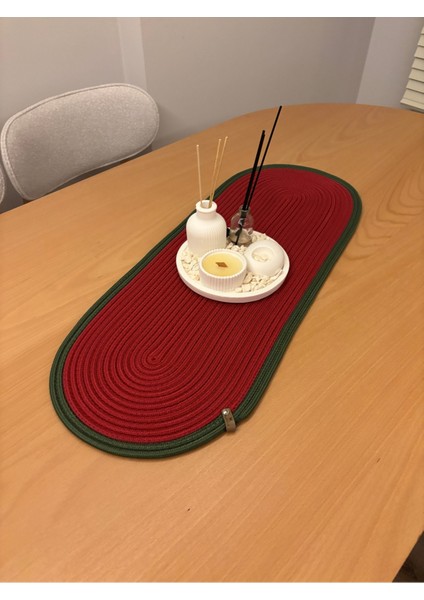 Herakles Amerikan Servis El Yapımı Pamuklu Natural Jüt Örme Desenli Runner 30X80 fiyatları