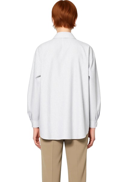 Kadın Çizgili Dokuma Oversize Gömlek Fonksiyonel Dayanıklı Kaliteli Konforlu Estetik Rahat indirimleri