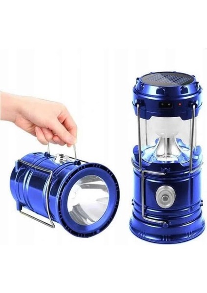 Kamp Lambası Güneş Enerjili LED Lamba Işıldak Şarjlı Powerbank Özellikli