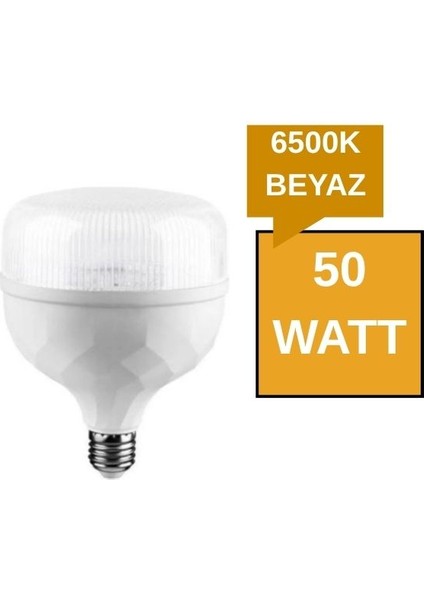50WATT Kristal Torch LED Ampul 6500K Beyaz 10 Lu Paket