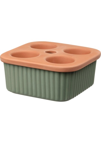 Daksjus Saksı Terakotta Yeşil 22 x 22 cm